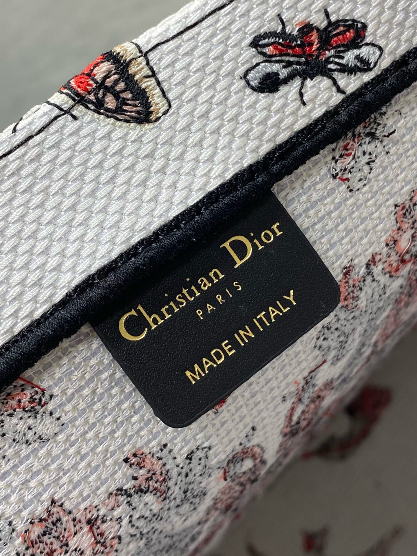 Large Dior Book Tote Embroidery with Multicolor M1286ZEDX
