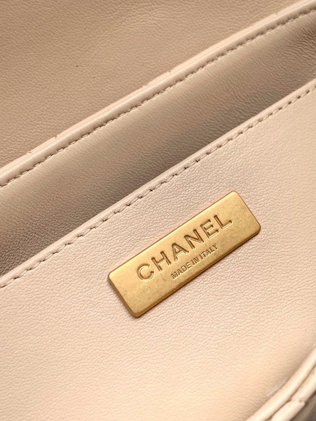Chanel SMALL FLAP BAG WITH TOP HANDLE AS5355 Cream
