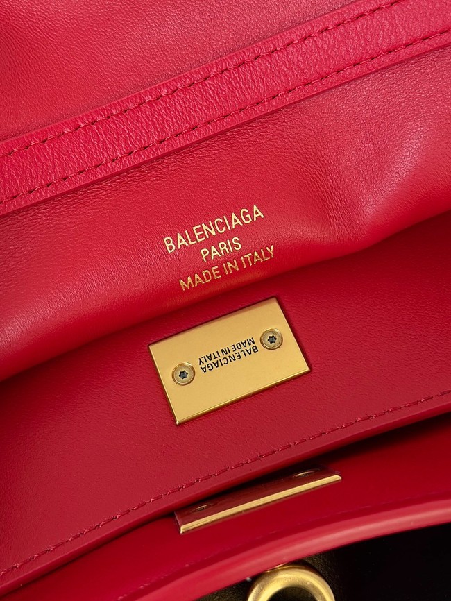 Balenciaga Rodeo Mini Handbag smooth calfskin 795456 red