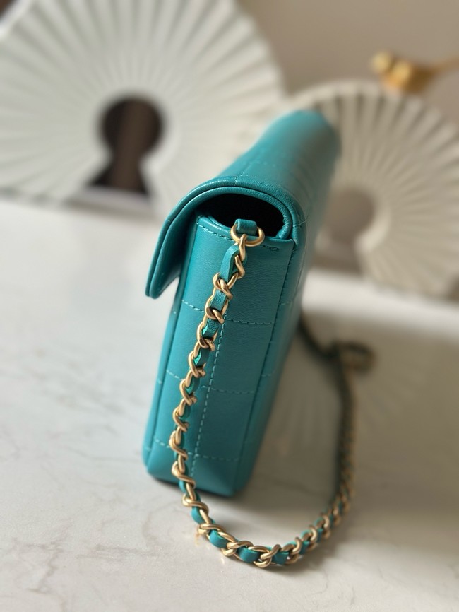 Chanel FLAP BAG AS3314 blue