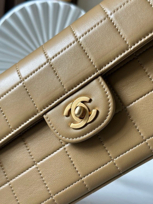 Chanel FLAP BAG AS3314 brown