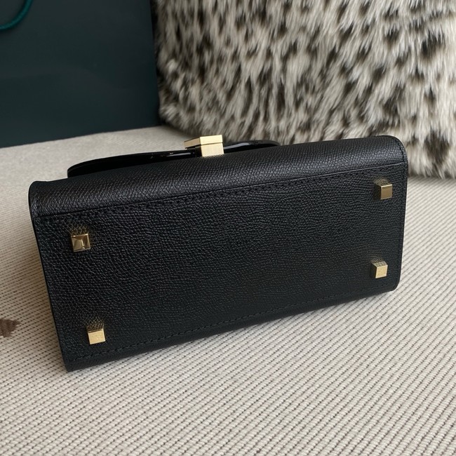 Valextra Iside Top Handle Medium Bag 56028 BLACK