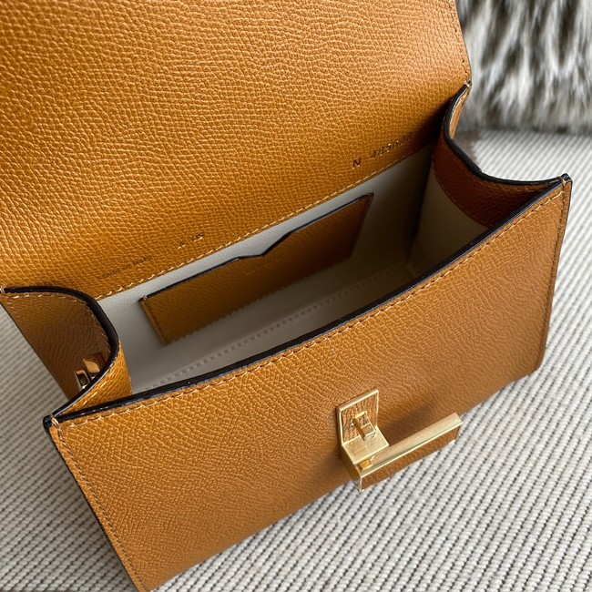 Valextra Iside Top Handle Mini Bag 00359 tan