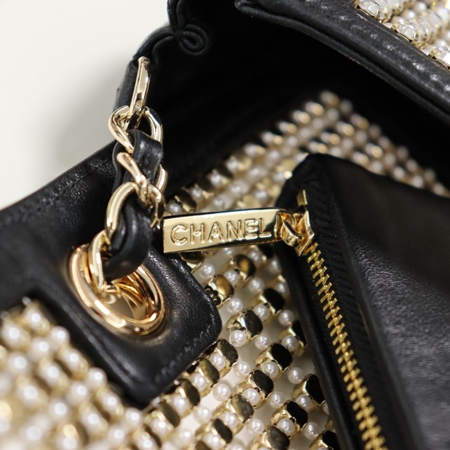 Chanel Mini flap bag AS4961 black&gold
