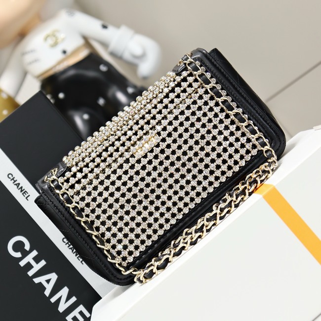 Chanel small flap bag AS4962 black&gold