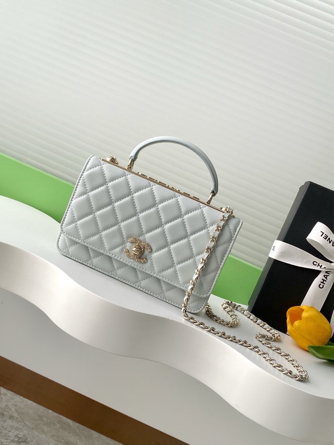 CHANEL Wallet On Chain AP4323 light gray