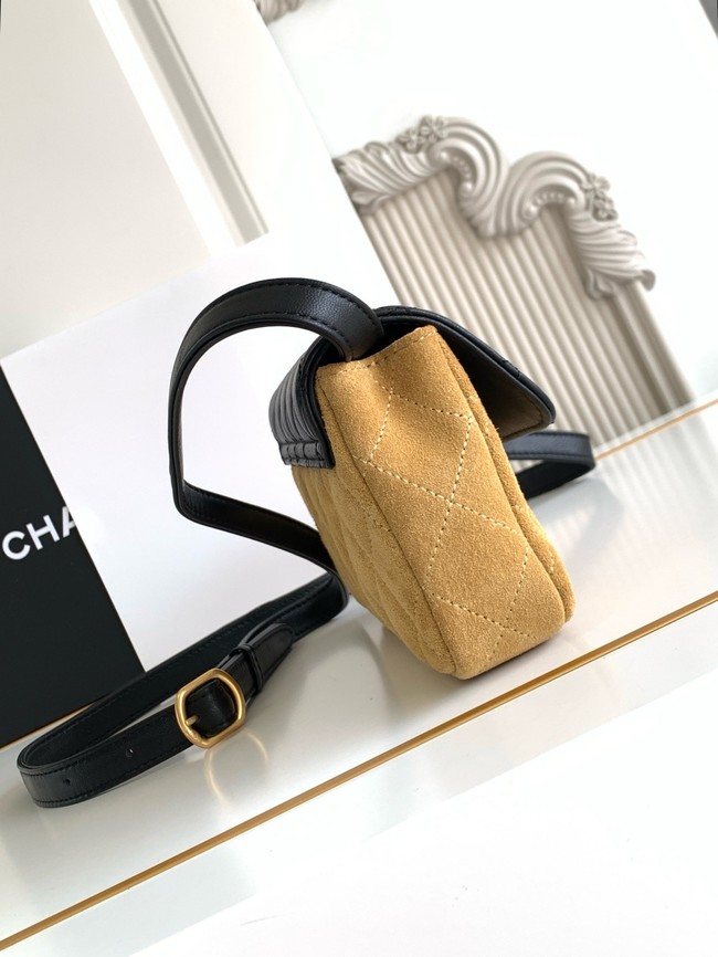 Chanel MINI FLAP BAG AS4677 TAN