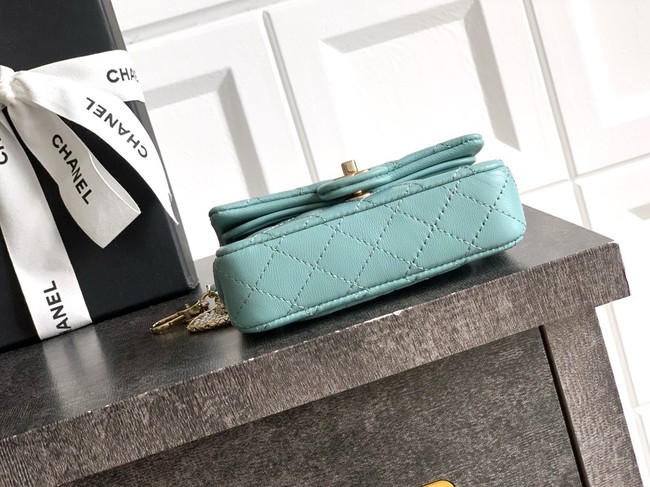 Chanel Classic Mini Bag with hook AP4760 light blue