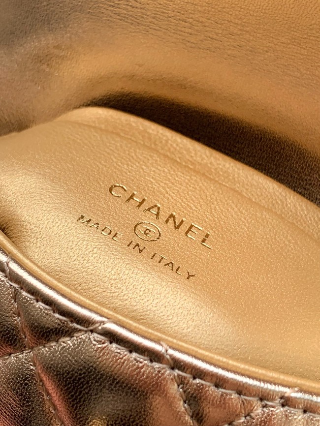 Chanel MINI FLAP BAG WITH TOP HANDLE AS2215-18