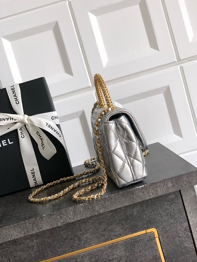 Chanel MINI FLAP BAG WITH TOP HANDLE AS2215-21