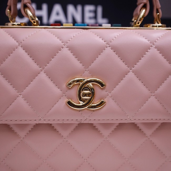 CHANEL mini Flap Bag With Top Handle 4654-4