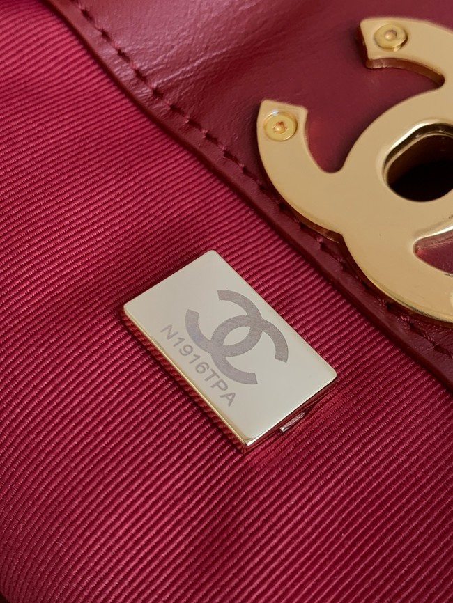 CHANEL Shopping Bag AS5434 red