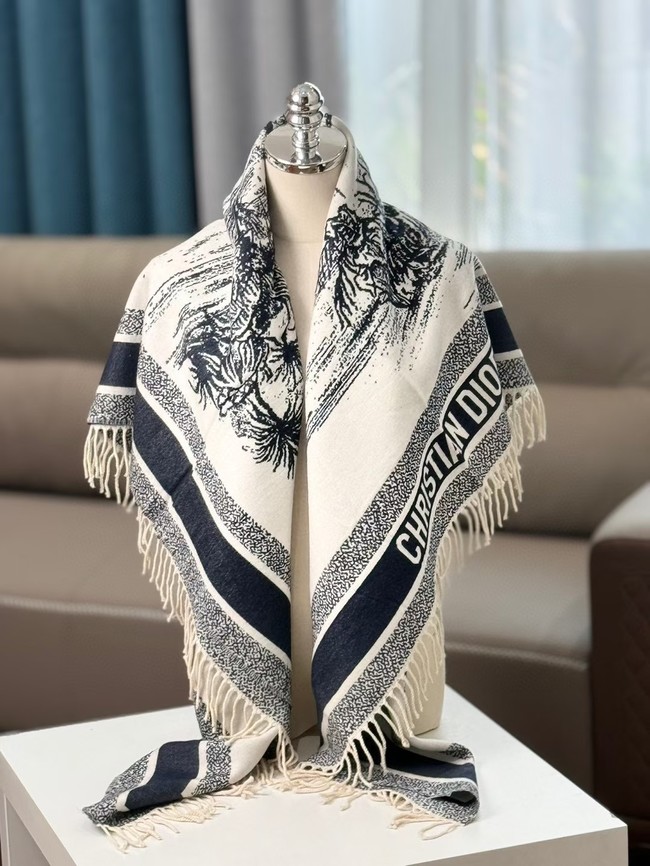 Dior Oblique Poncho Cashmere 21DOB4