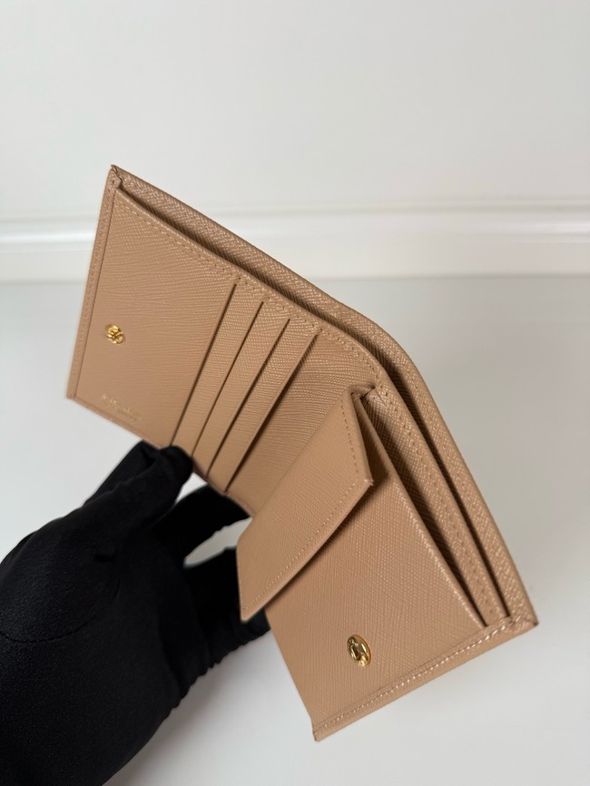 Prada Card Holder Wallet 1M0204 Apricot