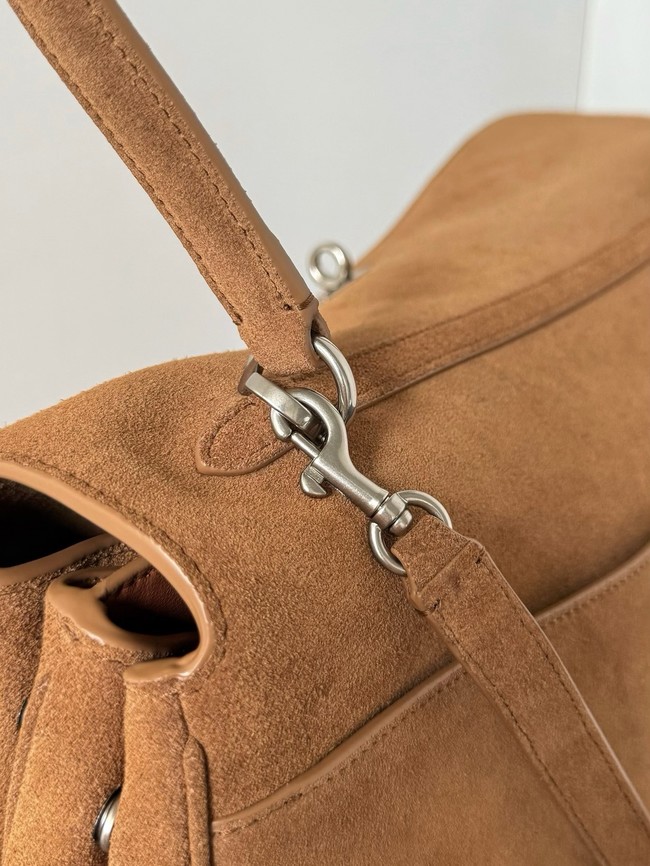 Balenciaga Rodeo Handbag Large suede calfskin 795459 tan