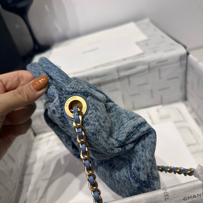 Chanel Denim Mini Bow Bag AS5849 blue