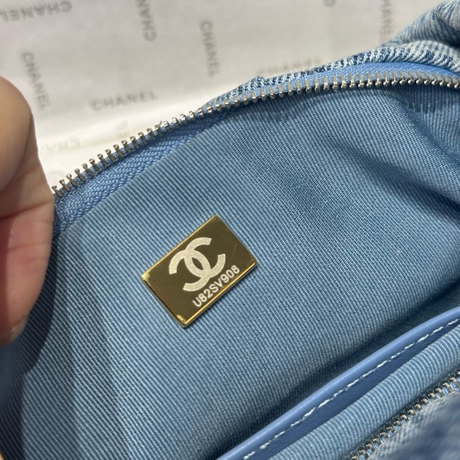 Chanel Denim Mini Bow Bag AS5849 blue