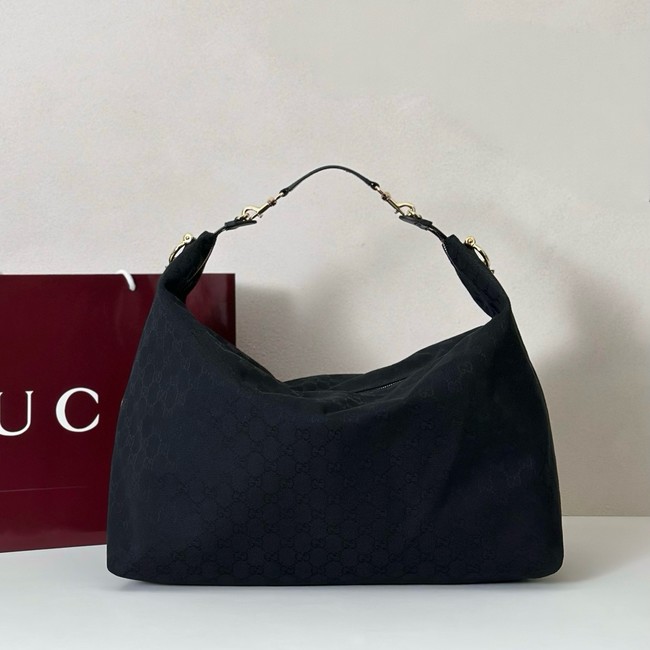 Gucci GG Supreme canvas Hobo Top Handle Bag 864485 black