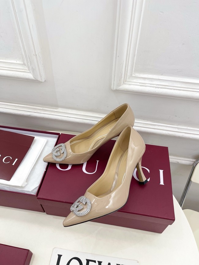 Gucci Womens pump with crystal Interlocking G 852995 -1