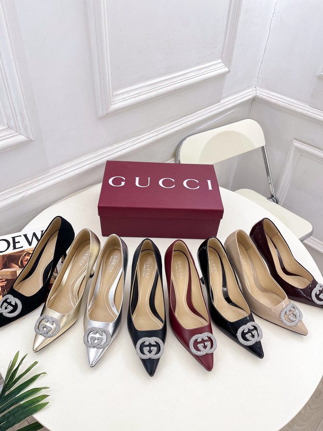 Gucci Womens pump with crystal Interlocking G 852995 -7