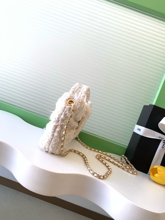 Chanel Mini Bow Bag AS5849 Beige & White