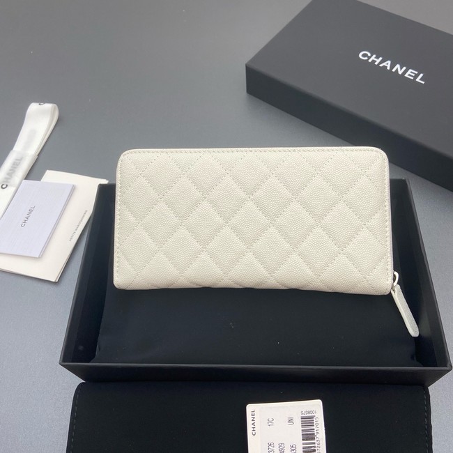Chanel Classic Zipped Wallet 3726 Cream