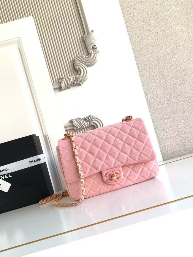 CHANEL Classic Handbag AS5991 pink