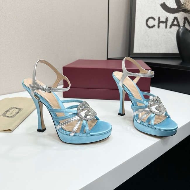 GUCCI Womens pump with crystal Interlocking G 21045-2