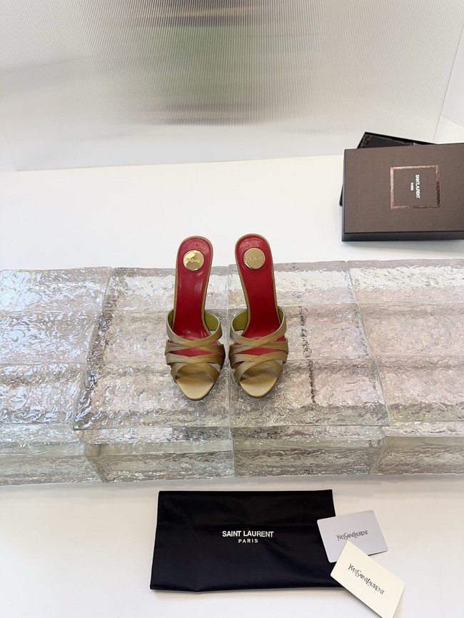 Saint Laurent CHANDELLE sandals in satin crepe Heel 10.5CM 21048-4
