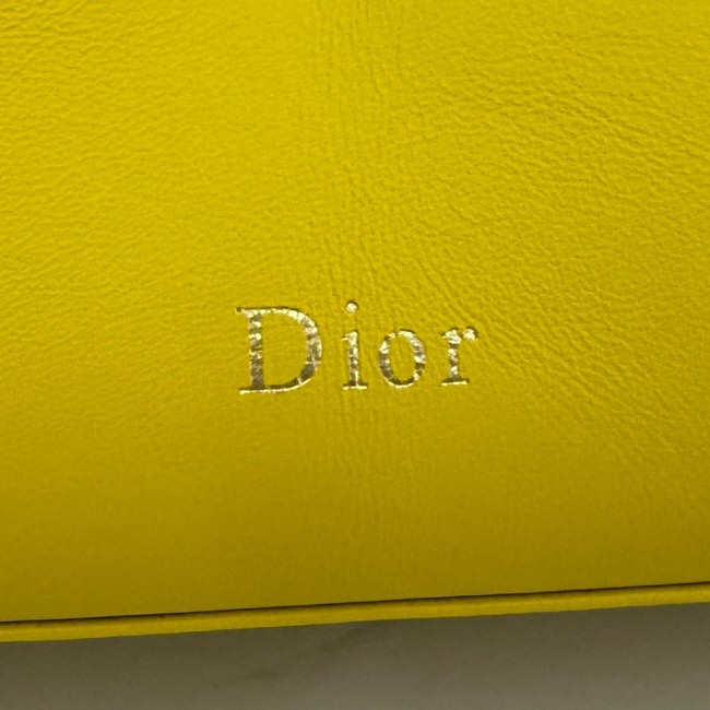 Small Dior Bow Bag Lambskin M0715O Buttercup