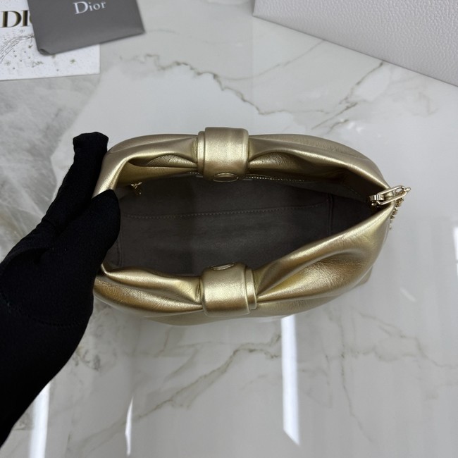 Small Dior Bow BagTourmaline Lambskin M0715O gold