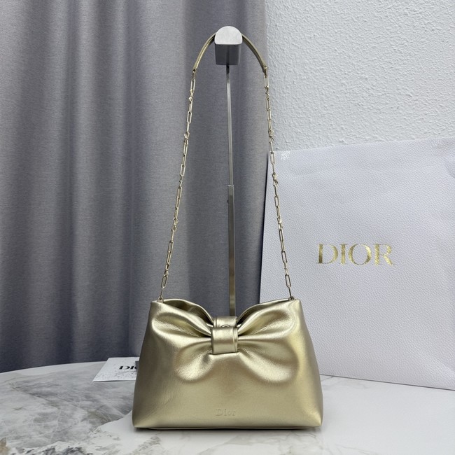 Small Dior Bow BagTourmaline Lambskin M0715O gold