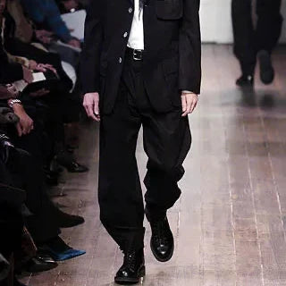 Yohji Yamamoto Pour Homme Straight Runway Wool Trousers - AW05