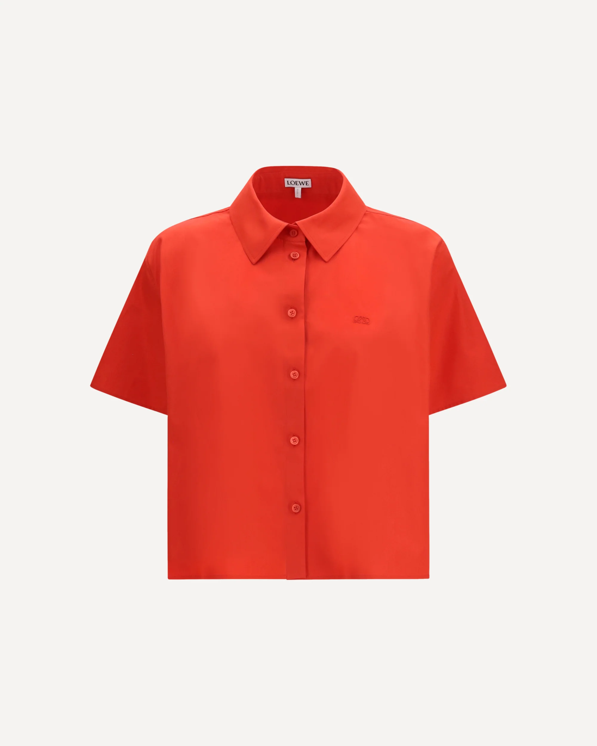 Short sleeve Trapeze Shirt - RED | Cheap Luxury Handbags Store,