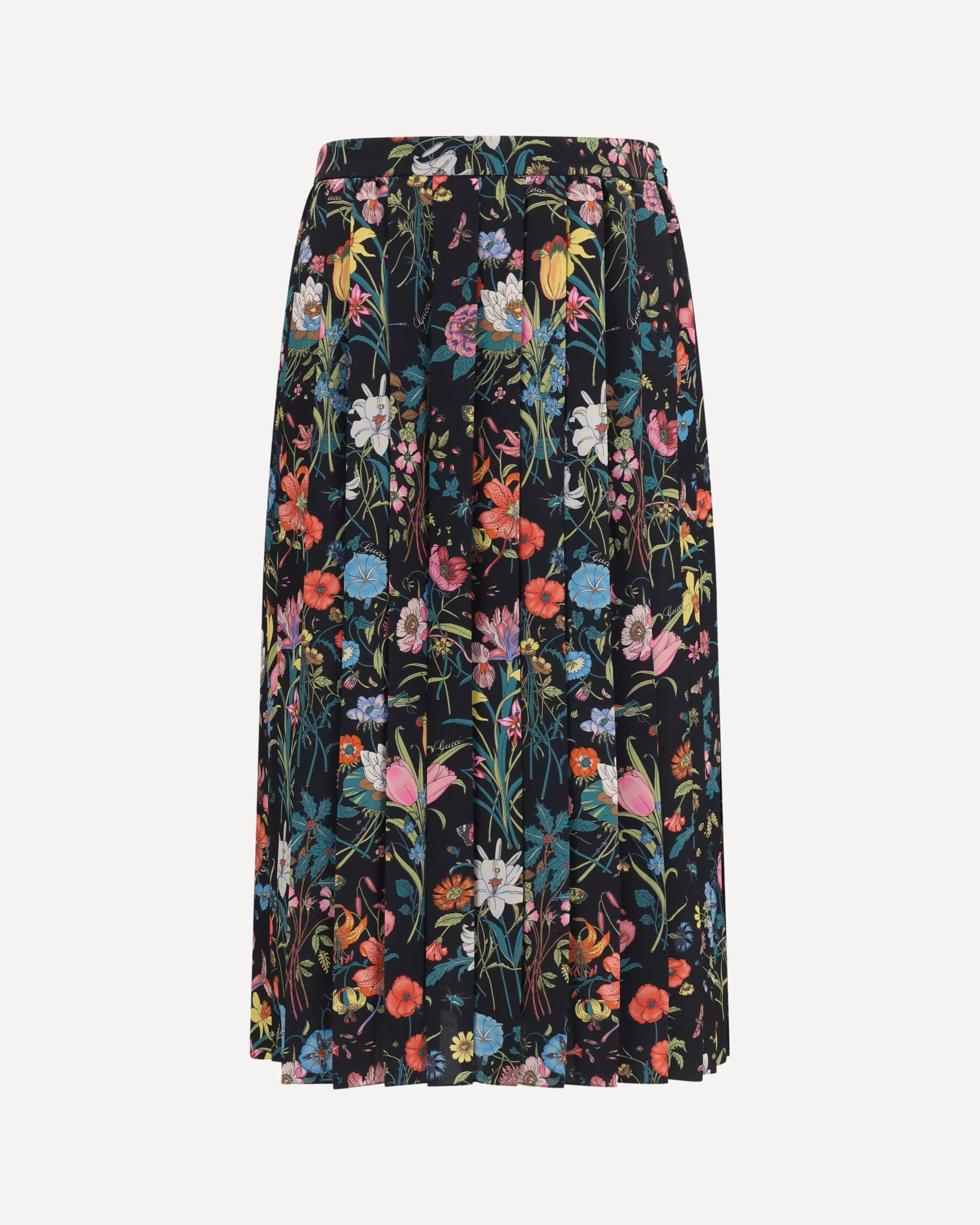 Flora printed silk midi Skirt - MULTICOLOUR | Cheap Luxury Handbags Store,