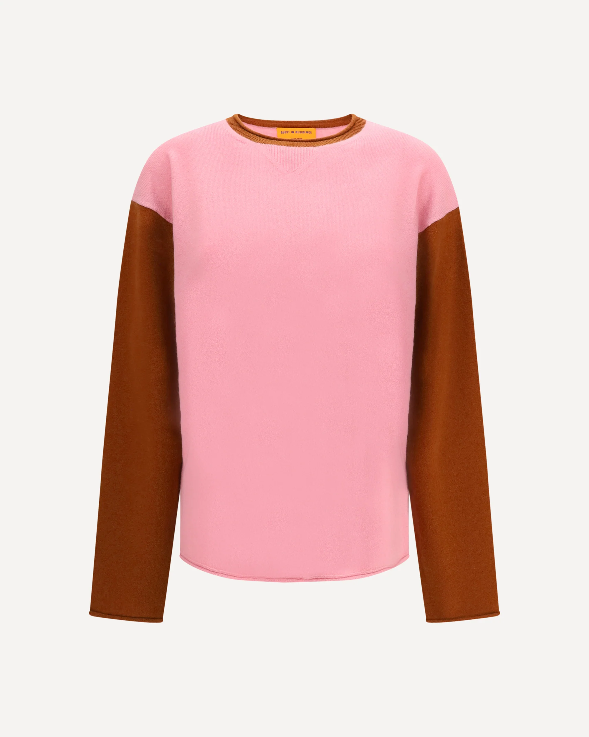 Baseball Oversized Crew Sweater - PINK | Cheap Luxury Handbags Store,