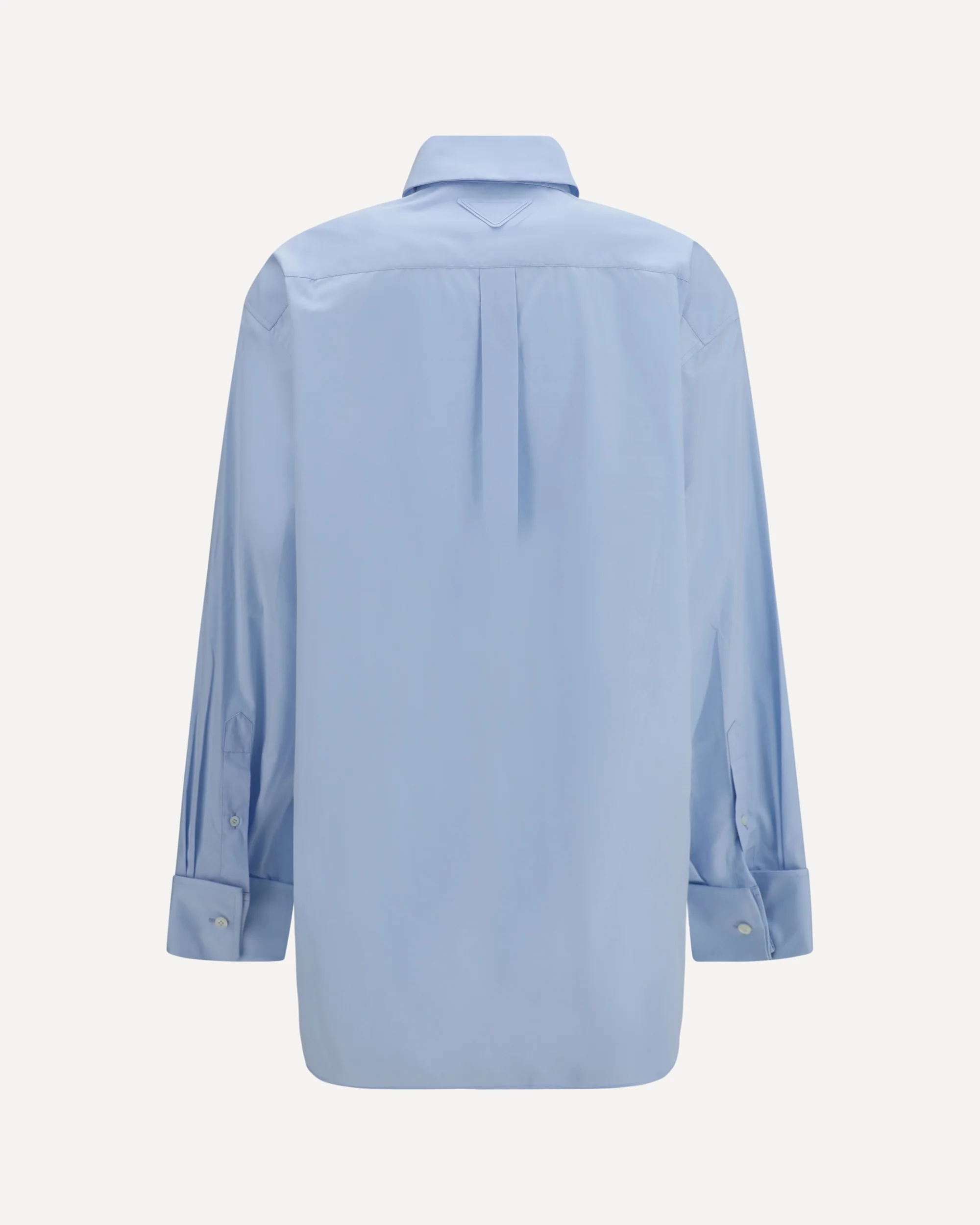 Oversized Shirt with pocket and embroidered logo - LIGHT BLUE | Cheap Luxury Handbags Store,