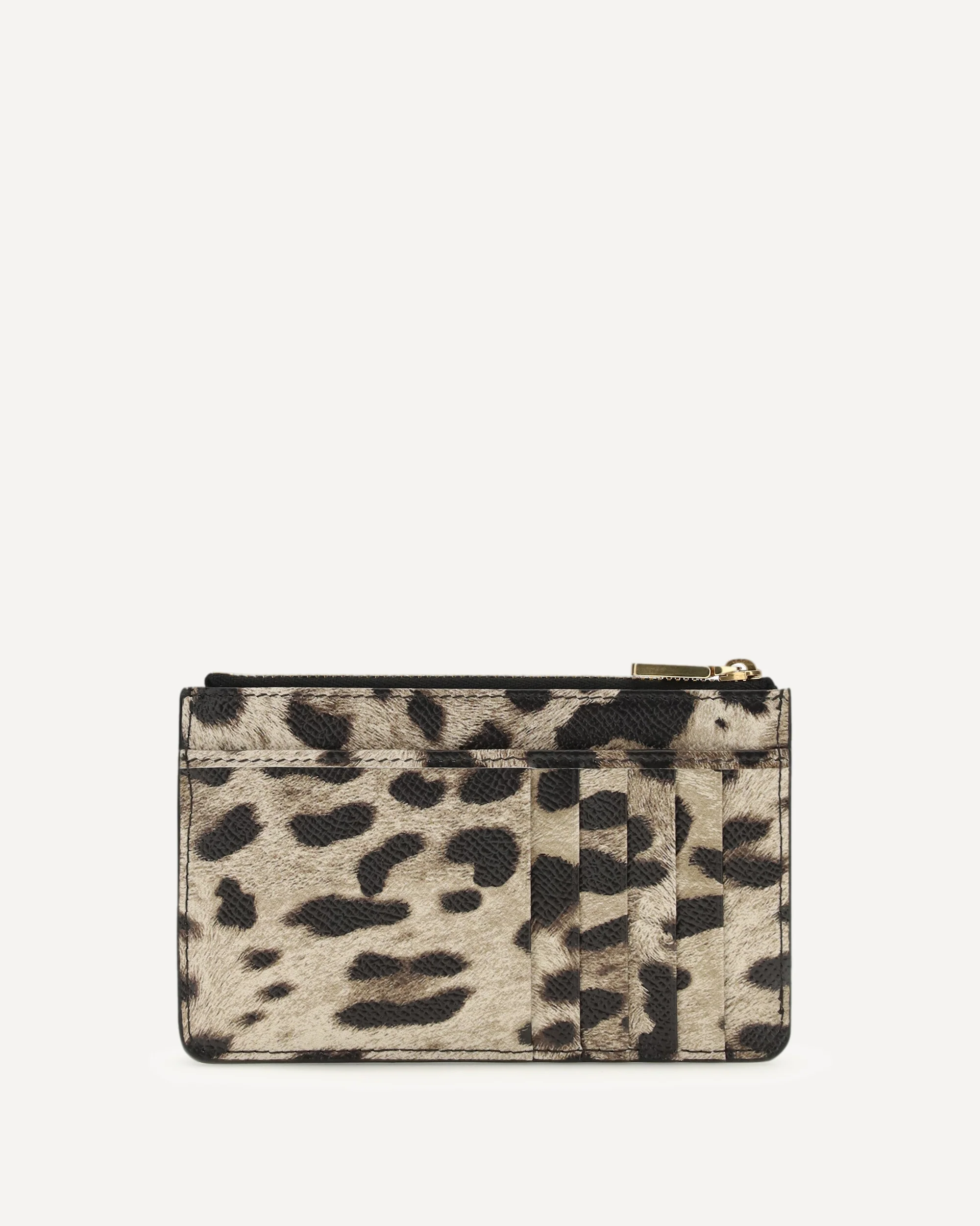 Animal print leather Card Holder - BROWN | Cheap Luxury Handbags Store,