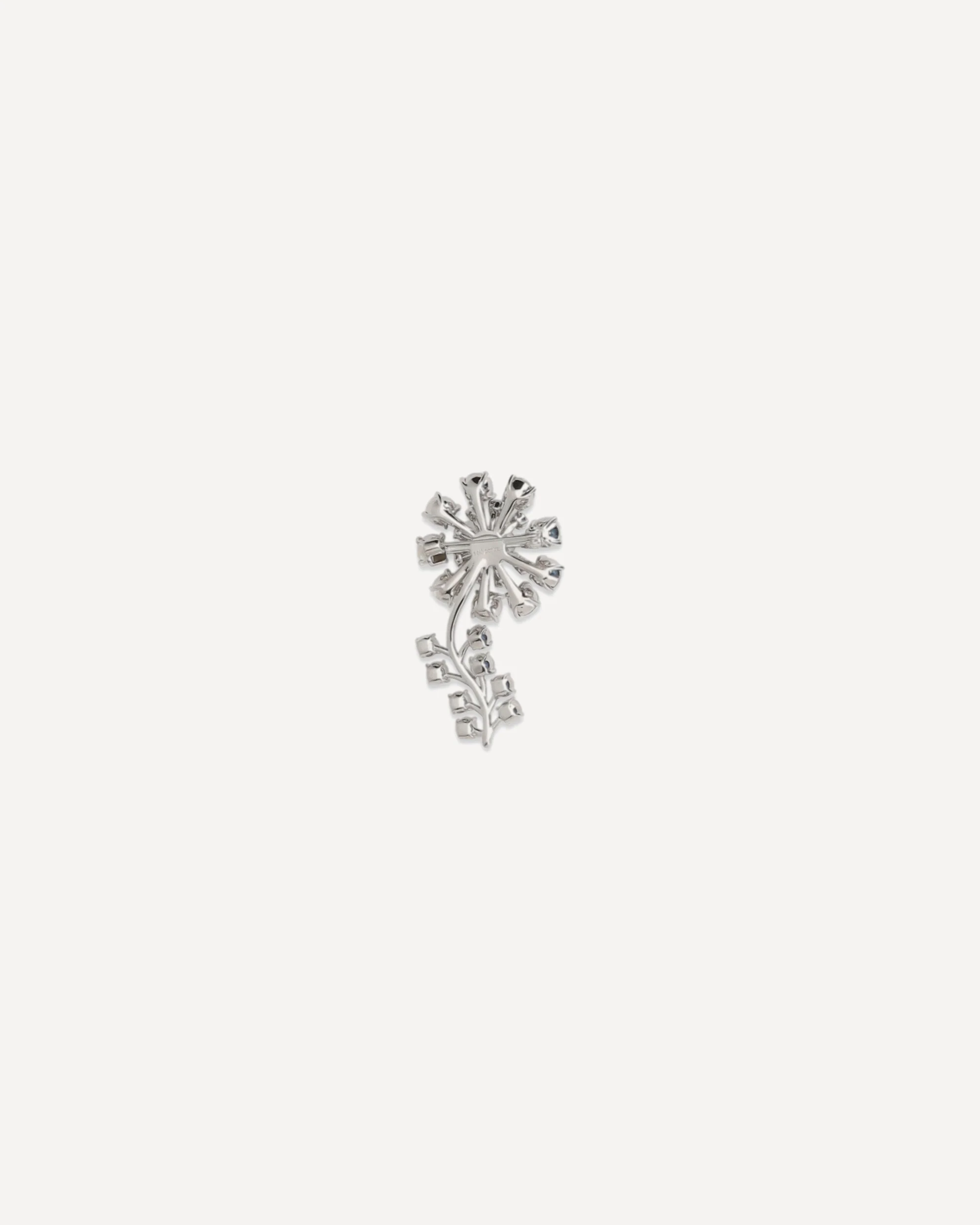 Crystal Flower Brooch - SILVER | Cheap Luxury Handbags Store,
