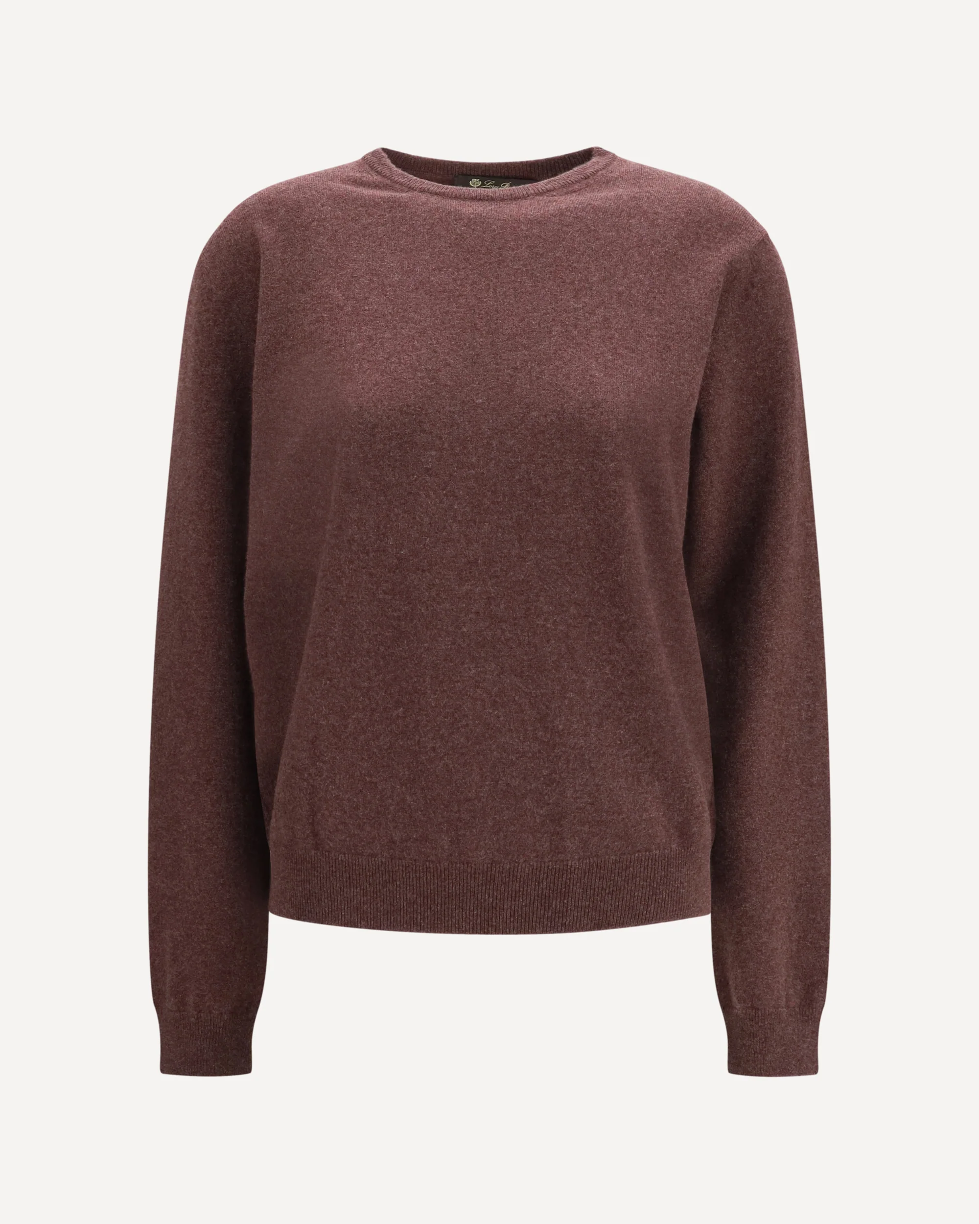 Classic crewneck baby cashmere Sweater - PURPLE | Cheap Luxury Handbags Store,