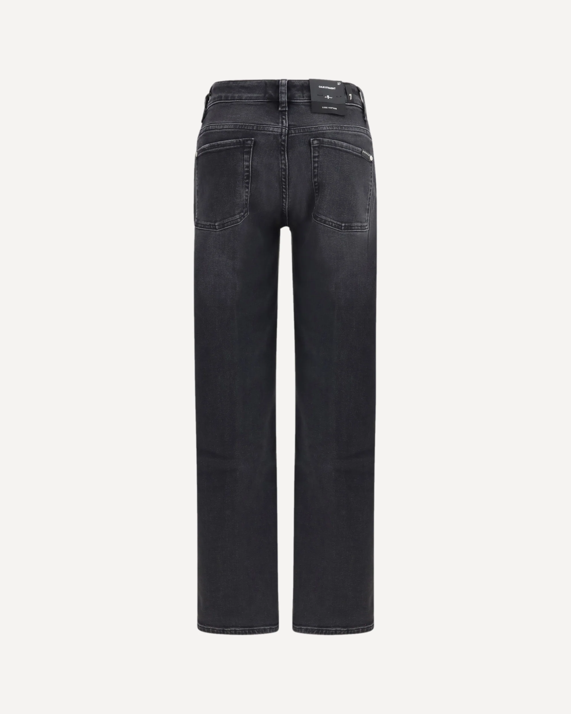 Calie Straight Ankle Jeans - BLACK | Cheap Luxury Handbags Store,