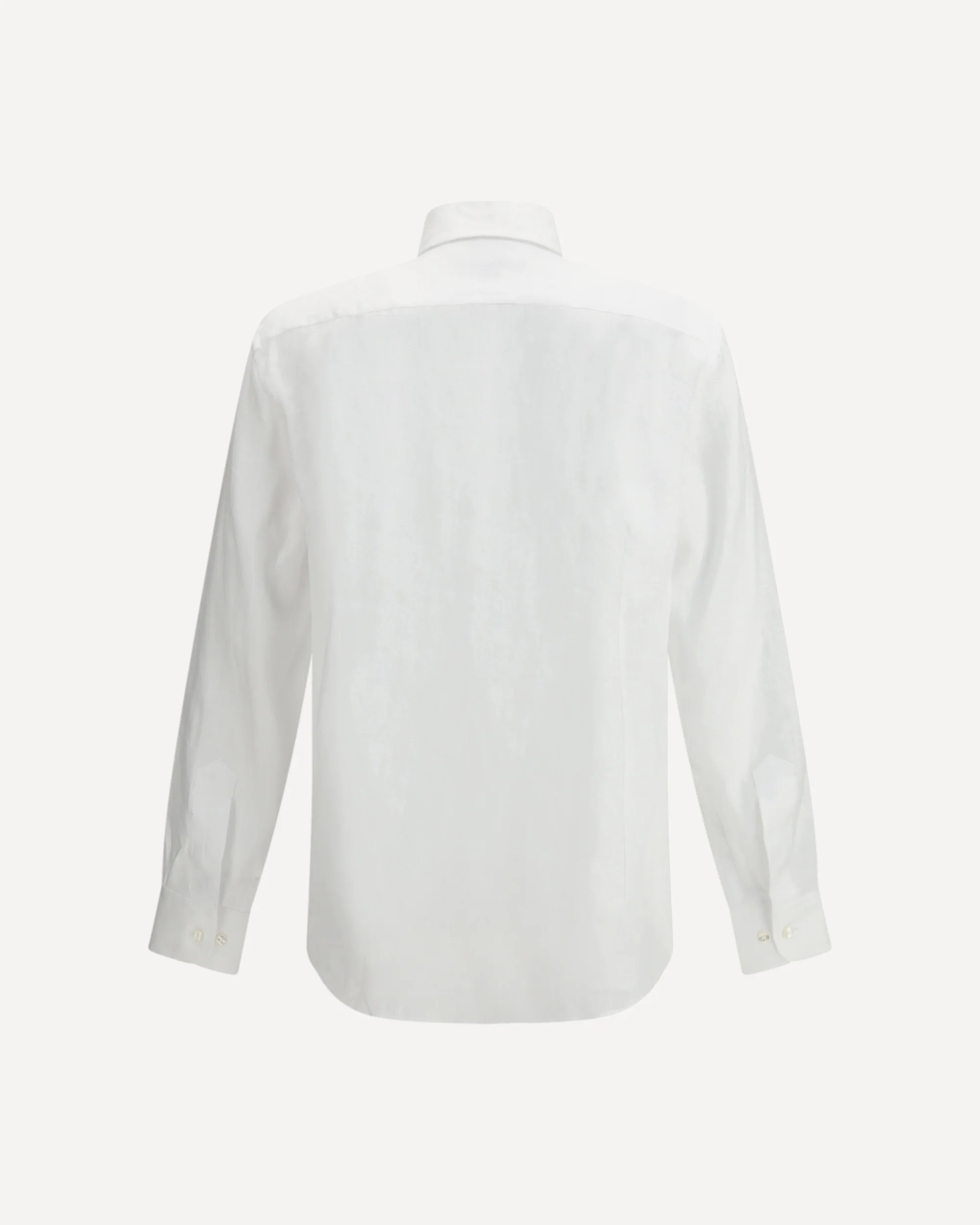 Linen Shirt with contrasting Pegaso embroidery logo - WHITE | Cheap Luxury Handbags Store,