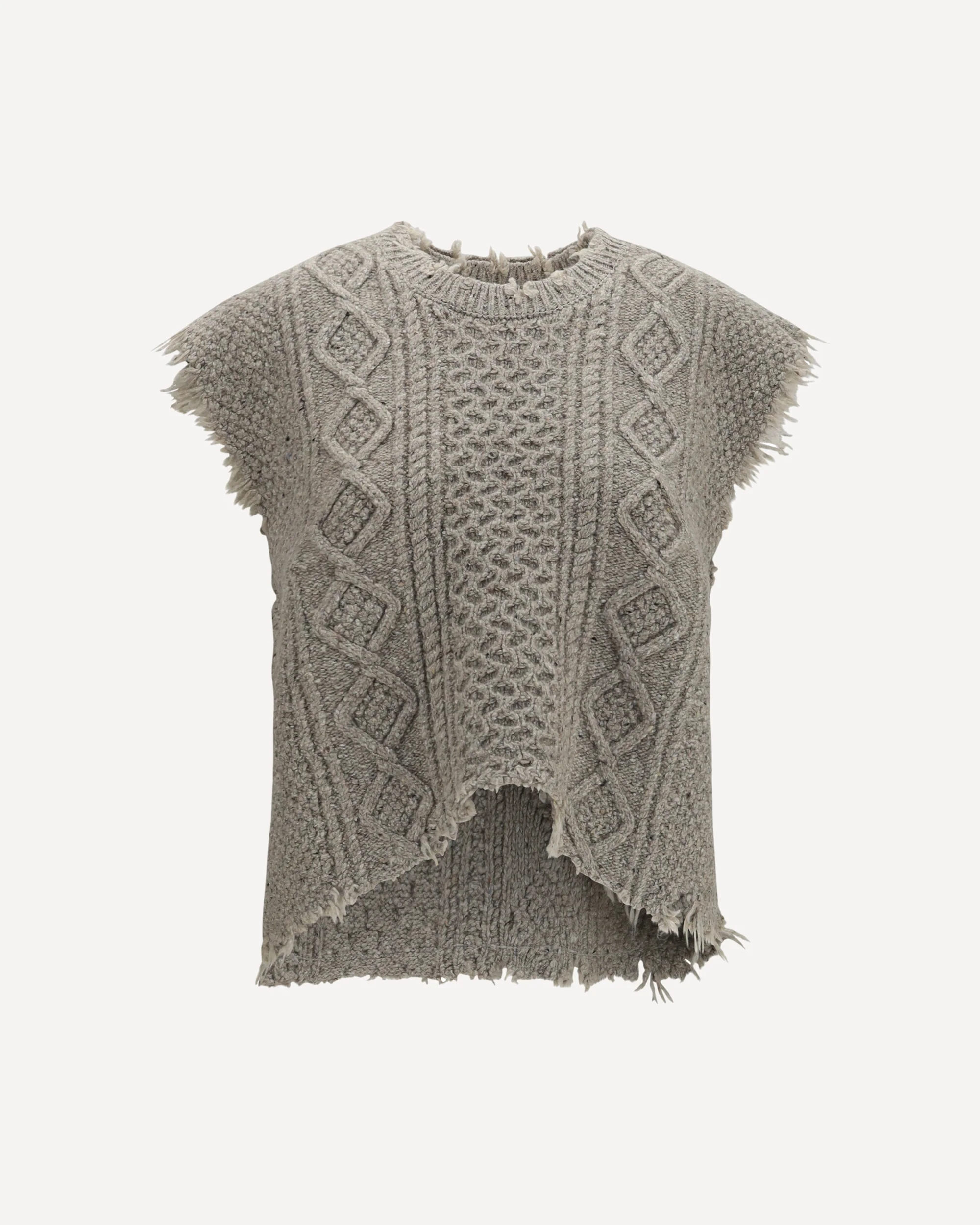 Wool Vest - BEIGE | Cheap Luxury Handbags Store,