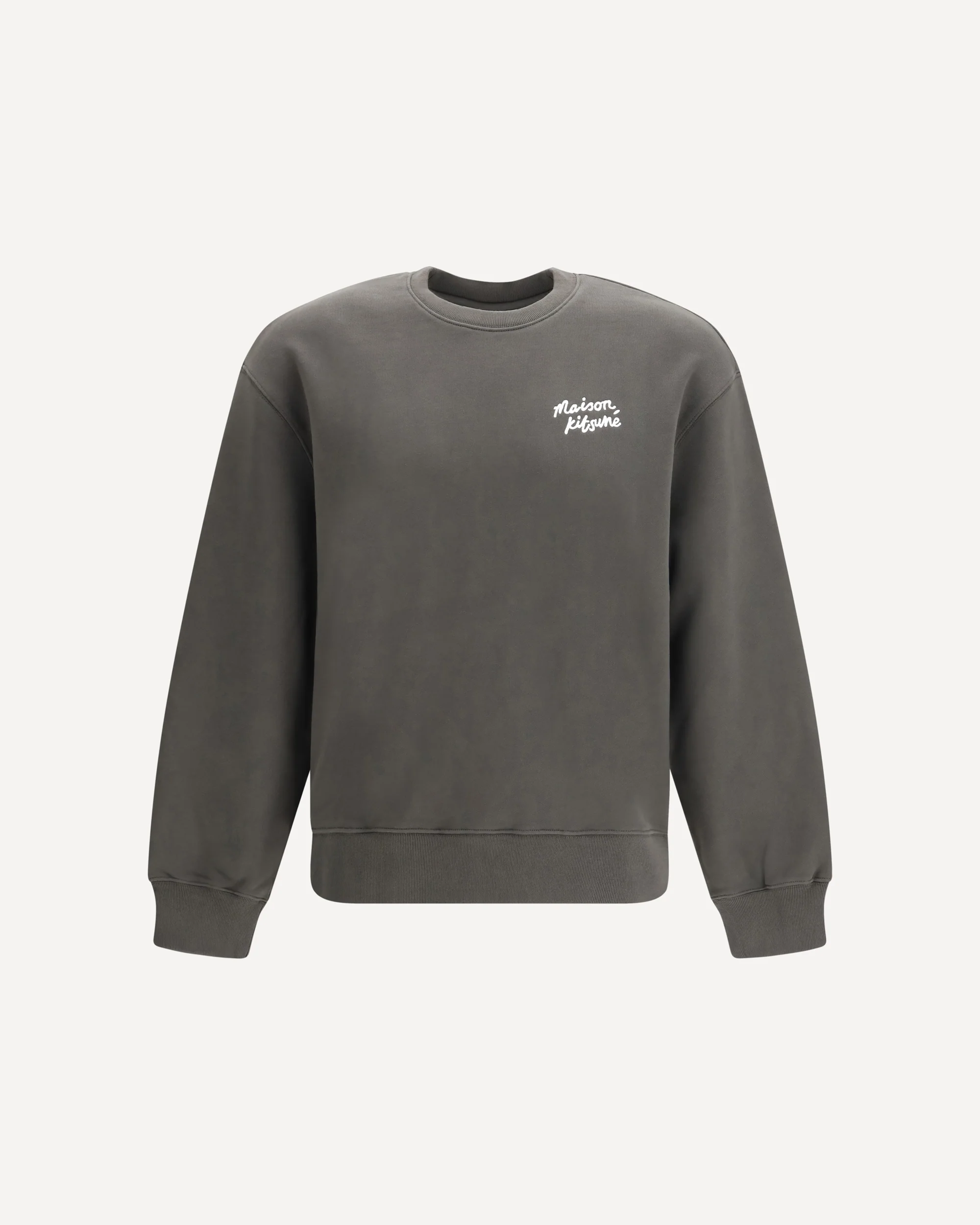 Cotton Sweatshirt wih logo - BROWN | Cheap Luxury Handbags Store,