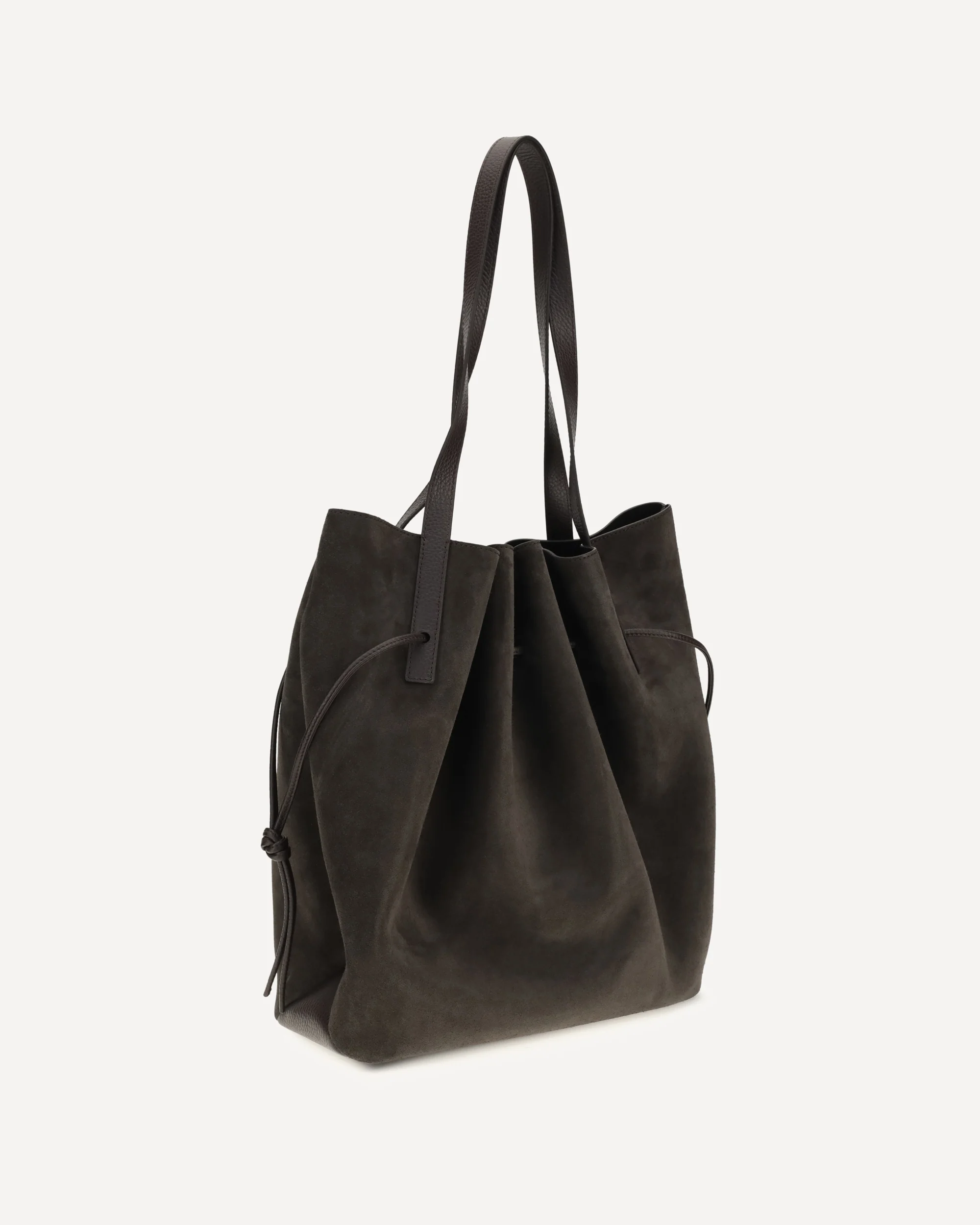 Scallop suede Shoulder Bag - BROWN | Cheap Luxury Handbags Store,