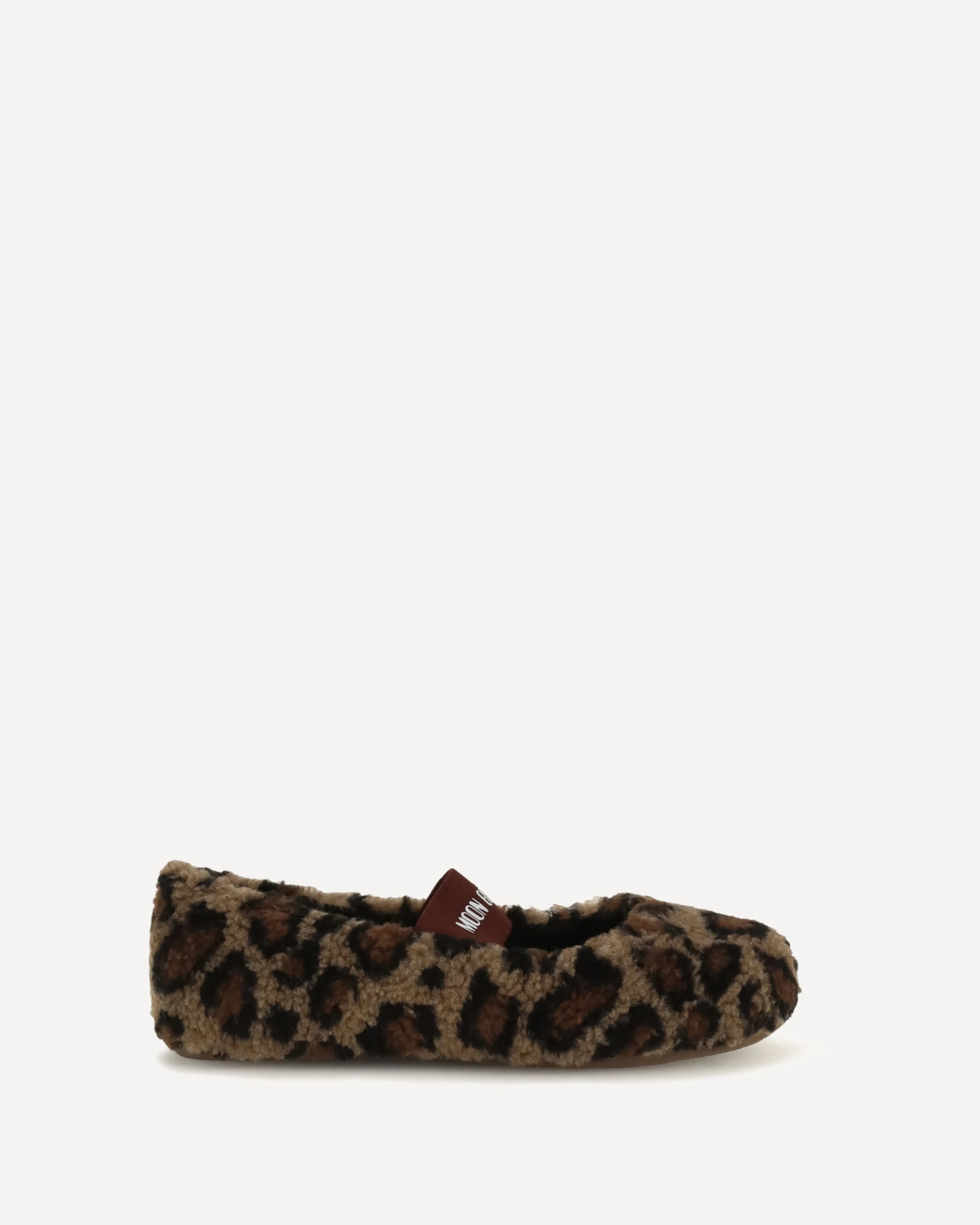 Leopard teddy Ballerinas - BROWN | Cheap Luxury Handbags Store,