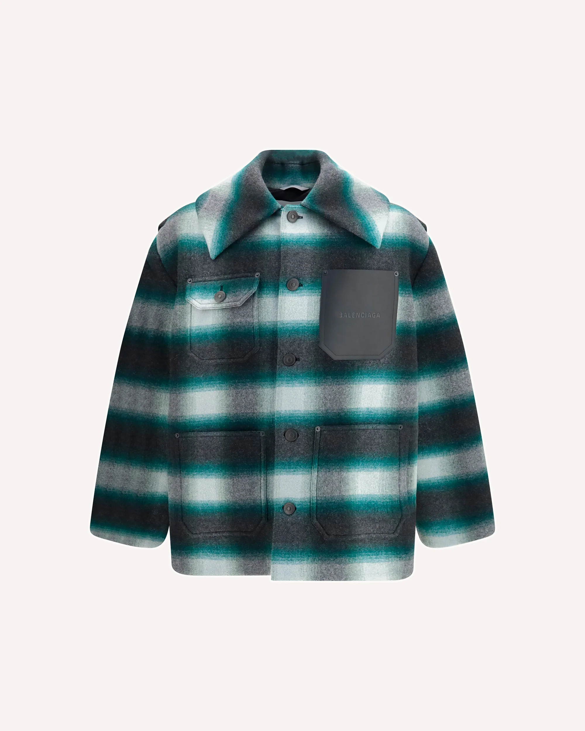 Workwear Cocoon Jacket - GREEN | Cheap Luxury Handbags Store,