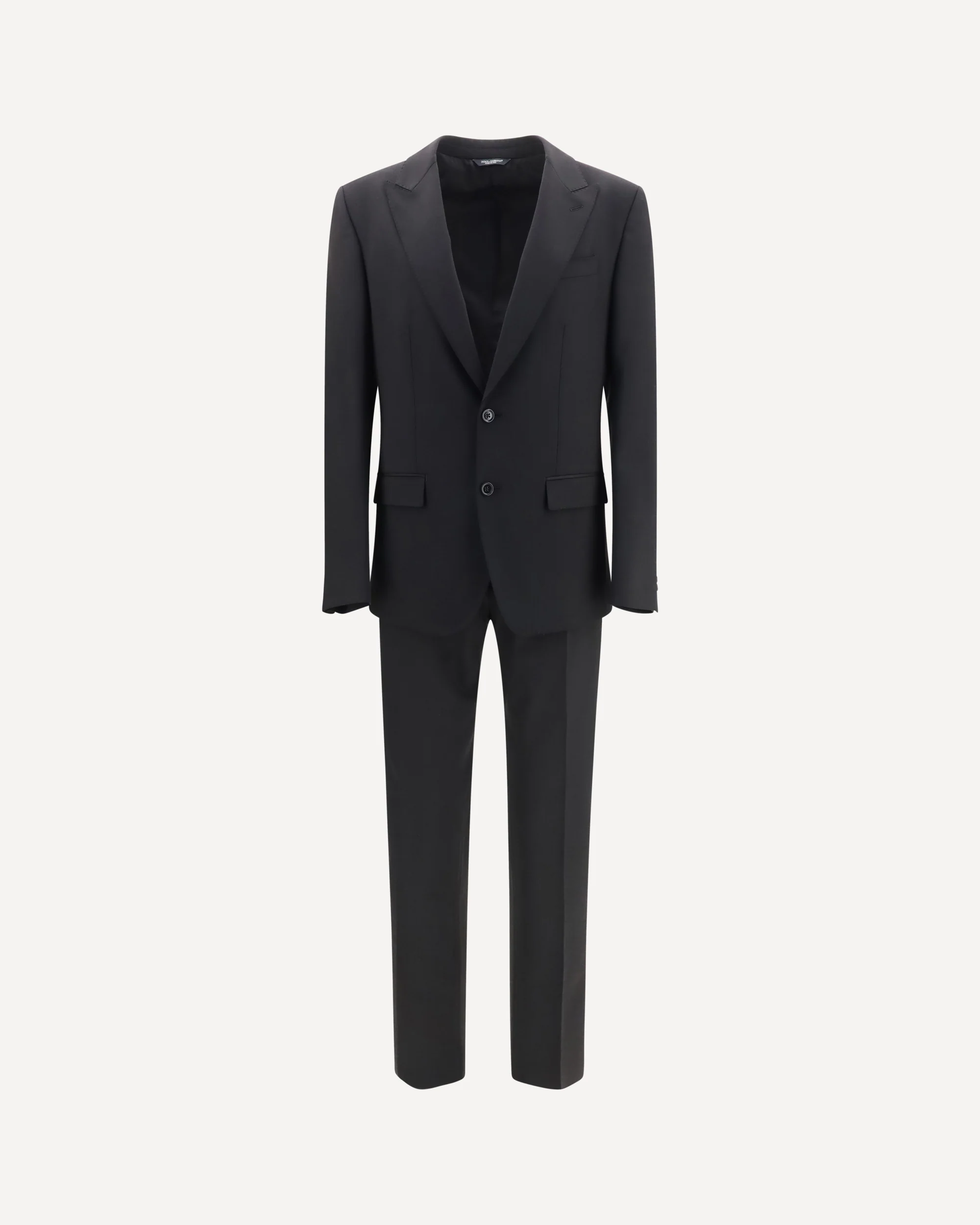 Martini Light single-breasted wool gabardine Suit - BLACK | Cheap Luxury Handbags Store,