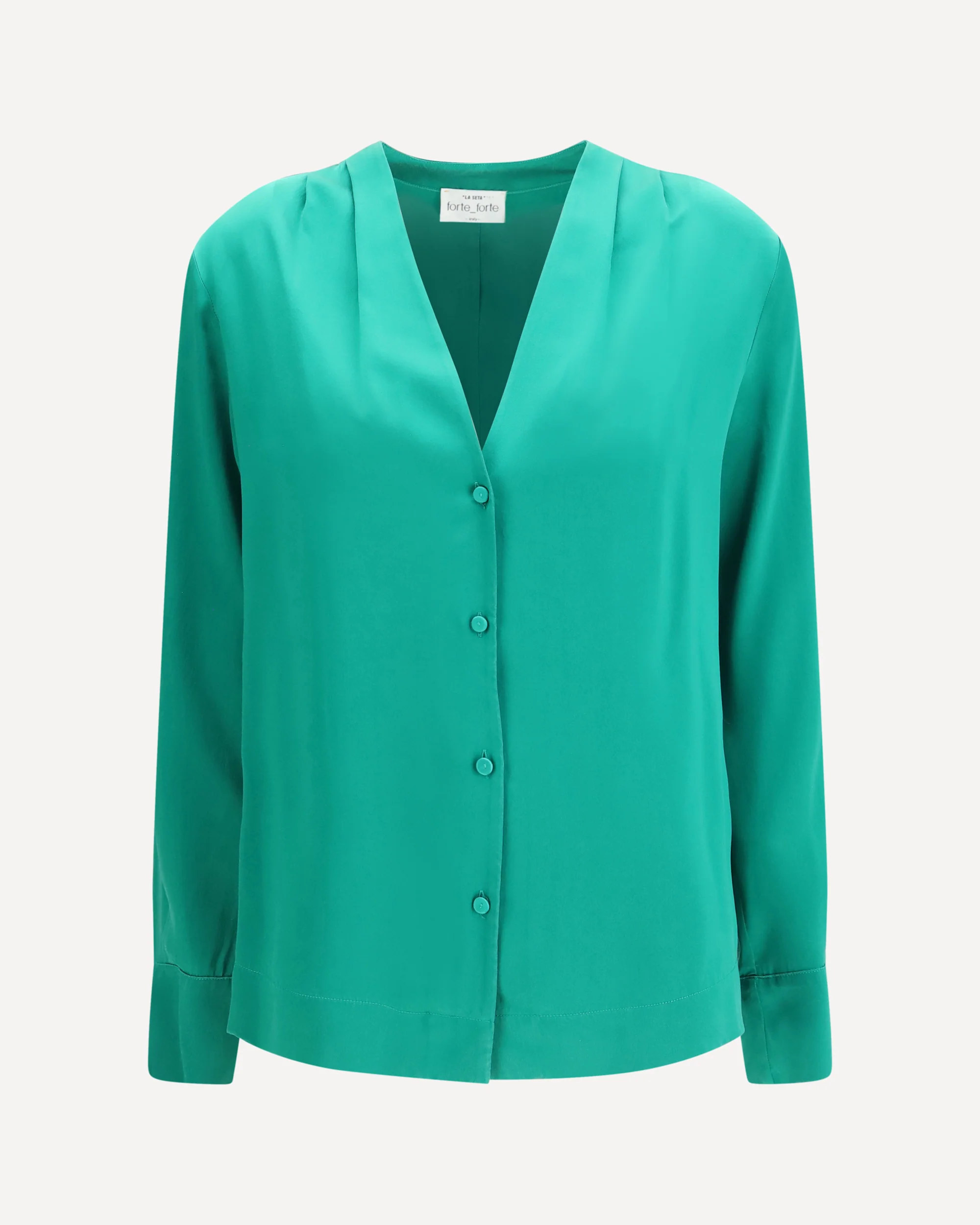 Silk satin Shirt - GREEN | Cheap Luxury Handbags Store,