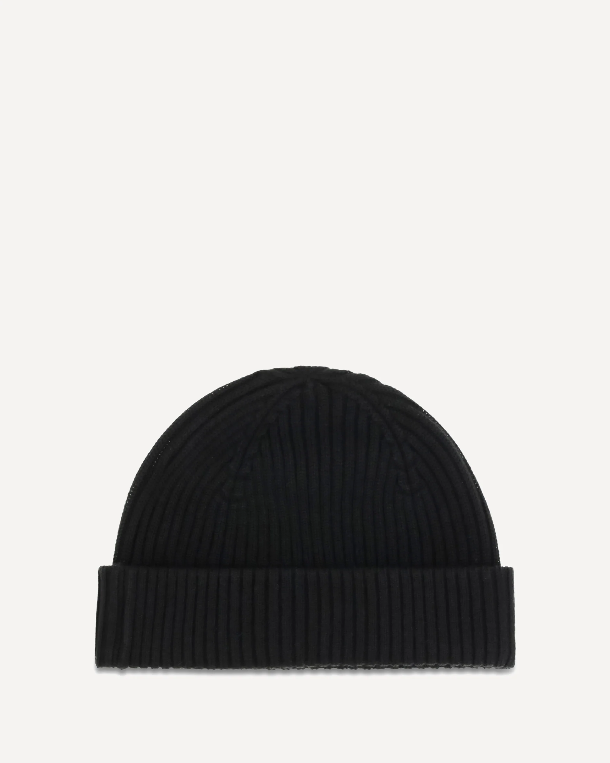 Beanie in ribbed knit with logo - BLACK | Cheap Luxury Handbags Store,